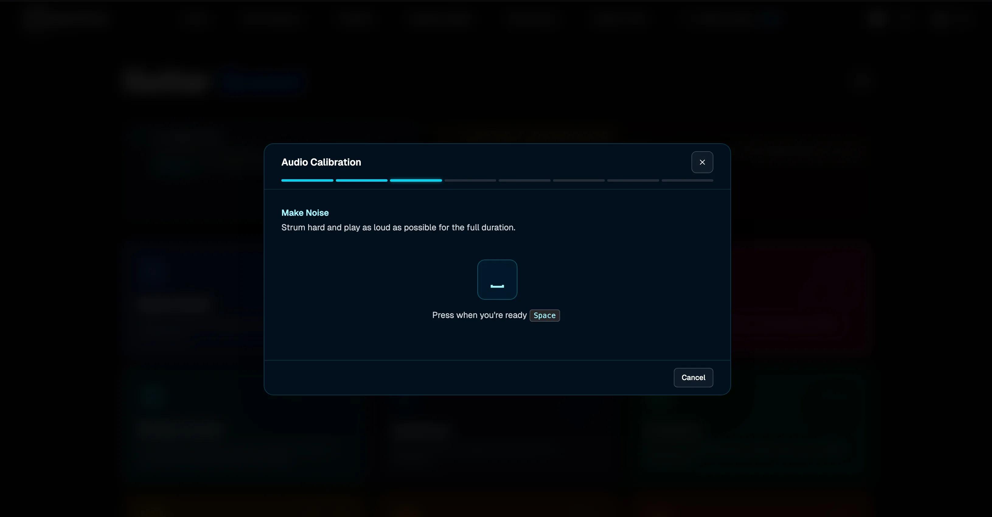 Calibration Wizard - Set up your microphone for gameplay